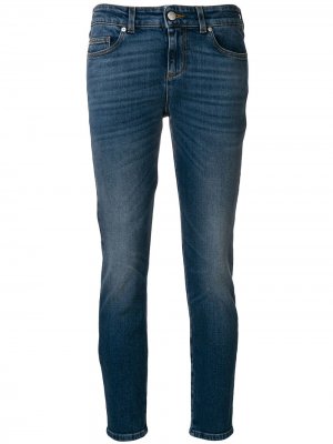 Укороченные джинсы скинни Alexander McQueen. Цвет: синий