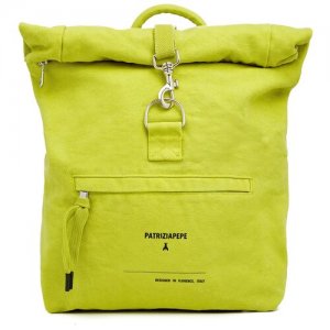 Рюкзак сумка из текстиля Patrizia Pepe. Цвет: зеленый