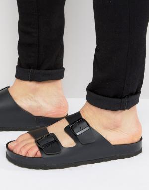 Черные сандалии с пряжкой ASOS. Цвет: черный