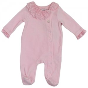 Комбинезон слип/ нательное белье/ для новорожденной девочки,розовый,, 62-68 см Monna Rosa. Цвет: розовый