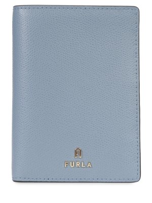 Обложка для документов кожаная FURLA. Цвет: голубой