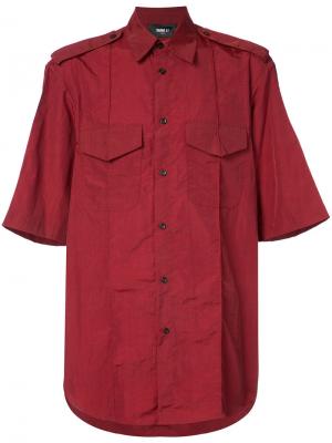 Рубашка с нагрудными карманами Yang Li. Цвет: красный