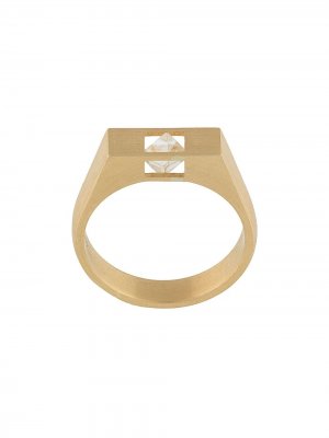 Кольцо из желтого золота с бриллиантом Shihara. Цвет: золотистый
