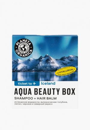 Набор для ухода за волосами Planeta Organica подарочный Ticket to ICELAND, 250+250 мл. Цвет: прозрачный