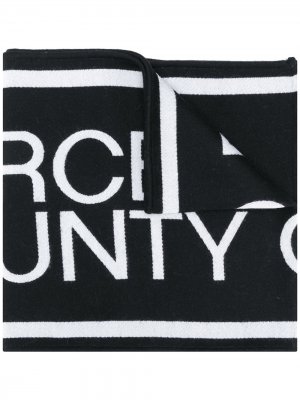 Шарф с логотипом Marcelo Burlon County of Milan. Цвет: черный