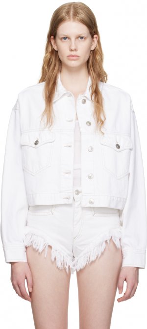 Белая джинсовая куртка Isabel Marant Etoile Tadia Étoile