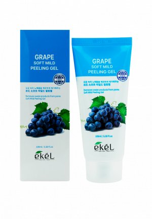 Пилинг для лица Ekel с экстрактом винограда Grape Natural Clean Peeling Gel, 100 мл. Цвет: белый