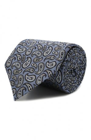 Шелковый галстук Ermenegildo Zegna. Цвет: голубой