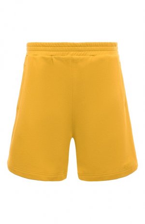 Хлопковые шорты Dondup. Цвет: жёлтый