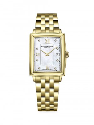Часы Toccata Gold с браслетом из нержавеющей стали и бриллиантов , золотой Raymond Weil