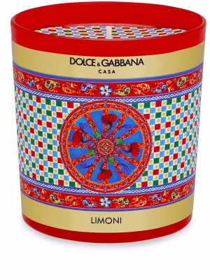 Свеча с принтом Carretto Dolce & Gabbana. Цвет: красный