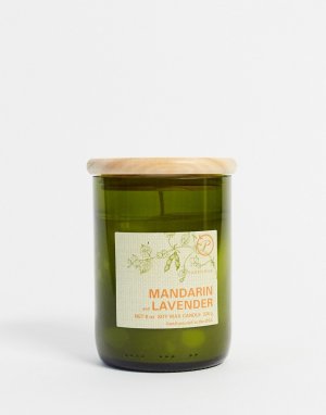 Свеча с ароматом мандарина и лаванды ECO-Бесцветный Paddywax