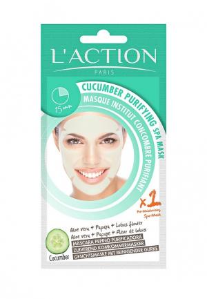Маска для лица LAction L'Action SPA огуречная очищающая Cucumber Purifying Mask, 20 г