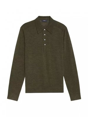 Шерстяной свитер-поло , цвет uniform melange Theory