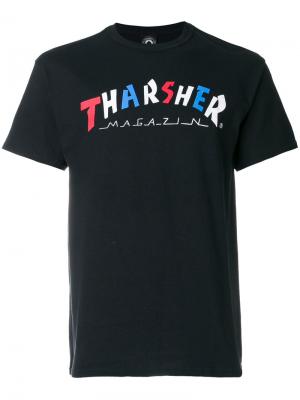 Футболка с принтом-логотипом Thrasher. Цвет: чёрный