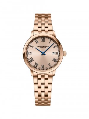 Часы Toccata из нержавеющей стали с розовым золотом/29 мм , золотой Raymond Weil