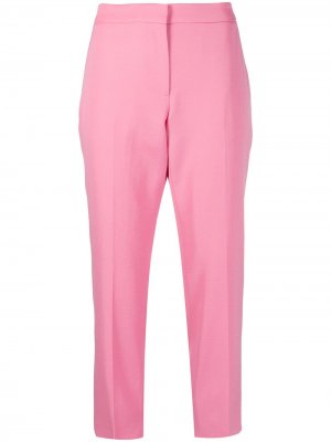 Укороченные брюки прямого кроя Alexander McQueen. Цвет: розовый
