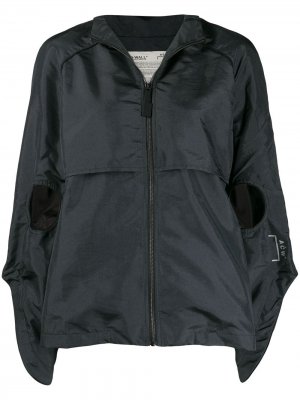 Куртка с капюшоном и вырезными деталями A-COLD-WALL*. Цвет: черный