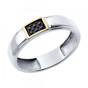 Кольцо из белого золота с бриллиантами SOKOLOV Diamonds