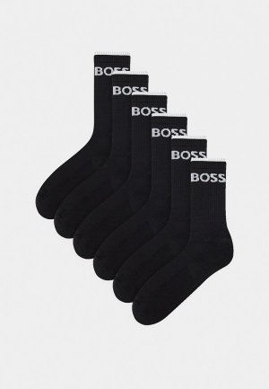 Носки 6 пар Boss 6P QS Stripe CC. Цвет: черный