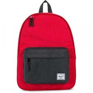 Рюкзак Classic (Barbados Cherry Crosshatch/Black Crosshatch 20 L) Herschel. Цвет: красный/черный