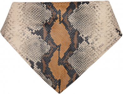 Серо-коричневый кожаный шарф-бандана с животным принтом 1017 ALYX 9SM