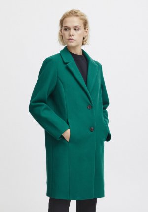 Короткое пальто ИХДЖАННЕТ, цвет cadmium green ICHI