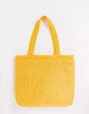 Махровая сумка большого размера ASOS DESIGN, оранжевый