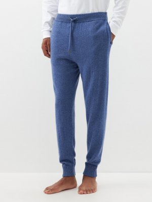 Кашемировые пижамные брюки finley с кулиской , синий Derek Rose