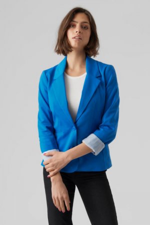 Женский пиджак с длинными рукавами и карманами , темно-синий Vero Moda