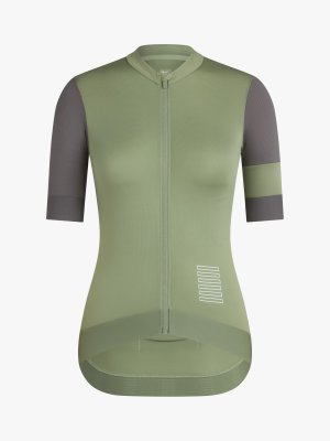 Велосипедная футболка с короткими рукавами Pro Team Training Jersey , оливково-зеленый/грибной Rapha