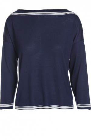 Вязаный свитер Cruciani. Цвет: темно-синий