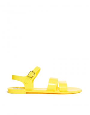 Желтые силиконовые сандалии Seven Juju. Цвет: желтый
