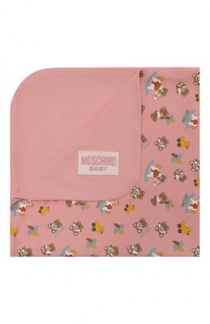 Хлопковое одеяло Moschino. Цвет: розовый