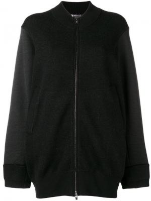 Удлиненная куртка-бомбер Y-3. Цвет: черный