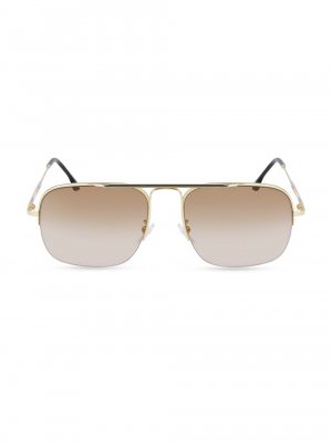 Прямоугольные солнцезащитные очки Clifton 58 мм, золотой Paul Smith