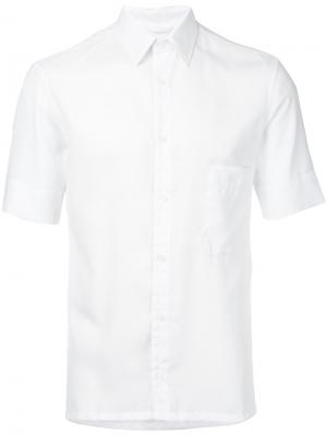 Рубашка с короткими рукавами и потайной застежкой Lemaire. Цвет: белый