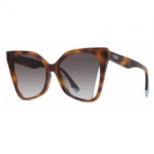 Солнцезащитные очки , коричневый FENDI. Цвет: коричневый