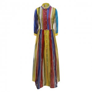 Шелковое платье sara roka. Цвет: разноцветный