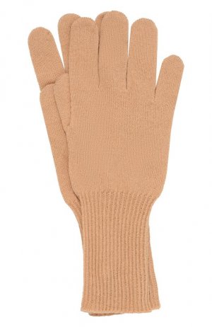 Кашемировые перчатки Jil Sander. Цвет: бежевый