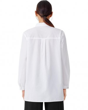 Рубашка Classic Collar Shirt, белый Eileen Fisher