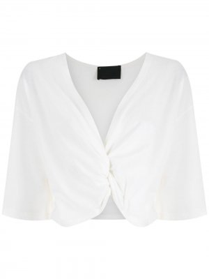 Укороченная блузка Aloy Andrea Bogosian. Цвет: белый