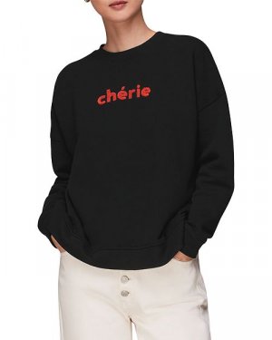 Хлопковая толстовка с логотипом Cherie , цвет Black Whistles