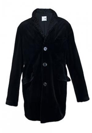 Меховое пальто норка MANZONI. Цвет: черный