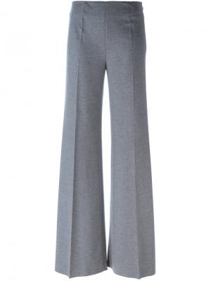 Расклешенные брюки Blumarine. Цвет: серый