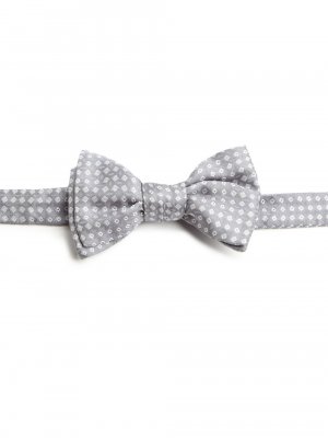 Аккуратный квадратный шелковый галстук-бабочка , серый Charvet