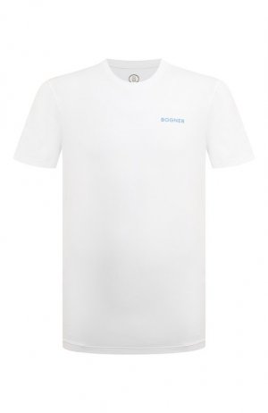 Хлопковая футболка Bogner. Цвет: белый