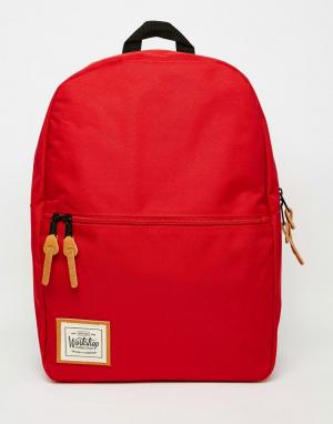 Рюкзак с карманом на молнии Workshop. Цвет: красный