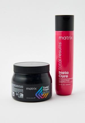 Набор для ухода за волосами Matrix восстановления поврежденных волос Instacure, Total Treat со скидкой 50% на шампунь. Цвет: прозрачный