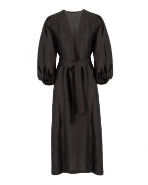 Платье+пояс ICONA BY KAOS. Цвет: черный